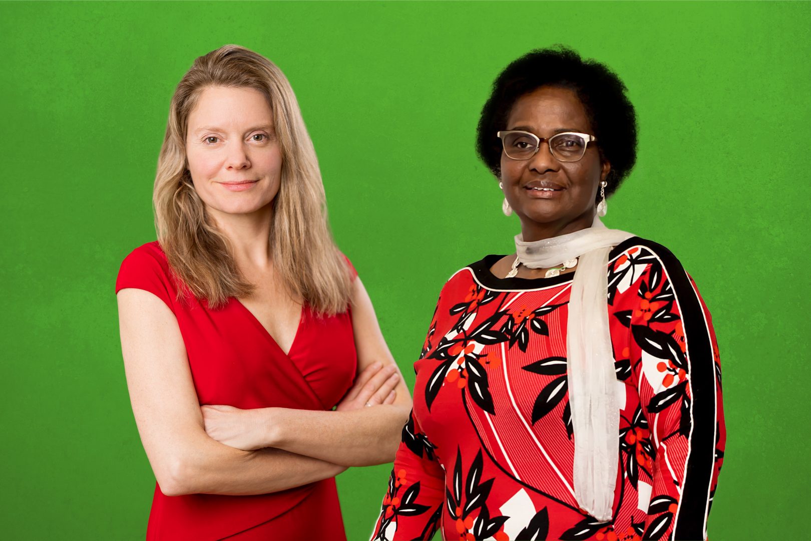 Henrike Hahn und Pierrette Herzberger-Fofana, die neuen bayerischen Abgeordneten der Grünen im Europaparlament
