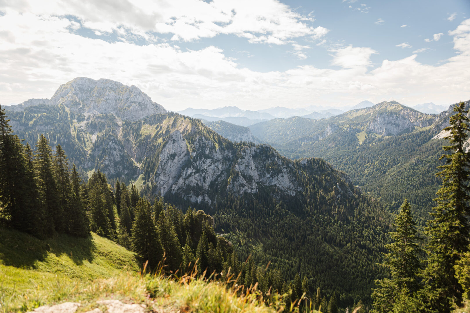 Bayerns Berge, hier eine Ansicht aus dem Allgäu